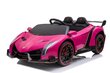 Kaksoissähköauto lapsille Lamborghini Veneno, pinkki hinta ja tiedot | Lasten sähköautot | hobbyhall.fi