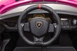 Kaksoissähköauto lapsille Lamborghini Veneno, pinkki hinta ja tiedot | Lasten sähköautot | hobbyhall.fi