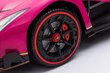 Kaksoissähköauto lapsille Lamborghini Veneno, pinkki hinta ja tiedot | Lasten sähköautot | hobbyhall.fi