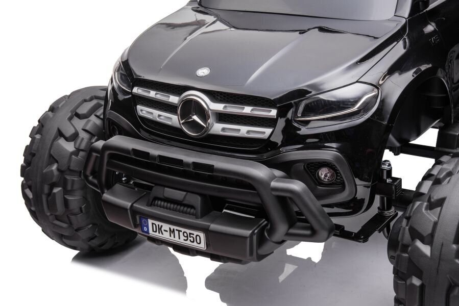 Lasten yhden hengen sähköauto Mercedes DK-MT950 4x4, musta hinta ja tiedot | Lasten sähköautot | hobbyhall.fi