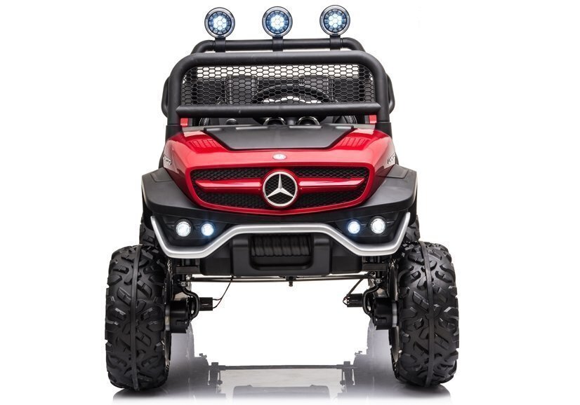 Yksipaikkainen sähköauto lapsille Mercedes Unimog S, punainen hinta ja tiedot | Lasten sähköautot | hobbyhall.fi