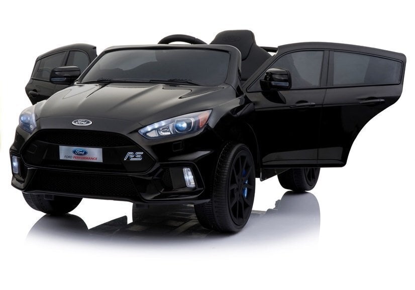 Lasten sähköauto Ford Focus RS, lakattu mustaksi hinta ja tiedot | Lasten sähköautot | hobbyhall.fi