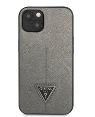 Guess PU Saffiano Triangle kotelo iPhone 13 mini, hopea hinta ja tiedot | Puhelimen kuoret ja kotelot | hobbyhall.fi