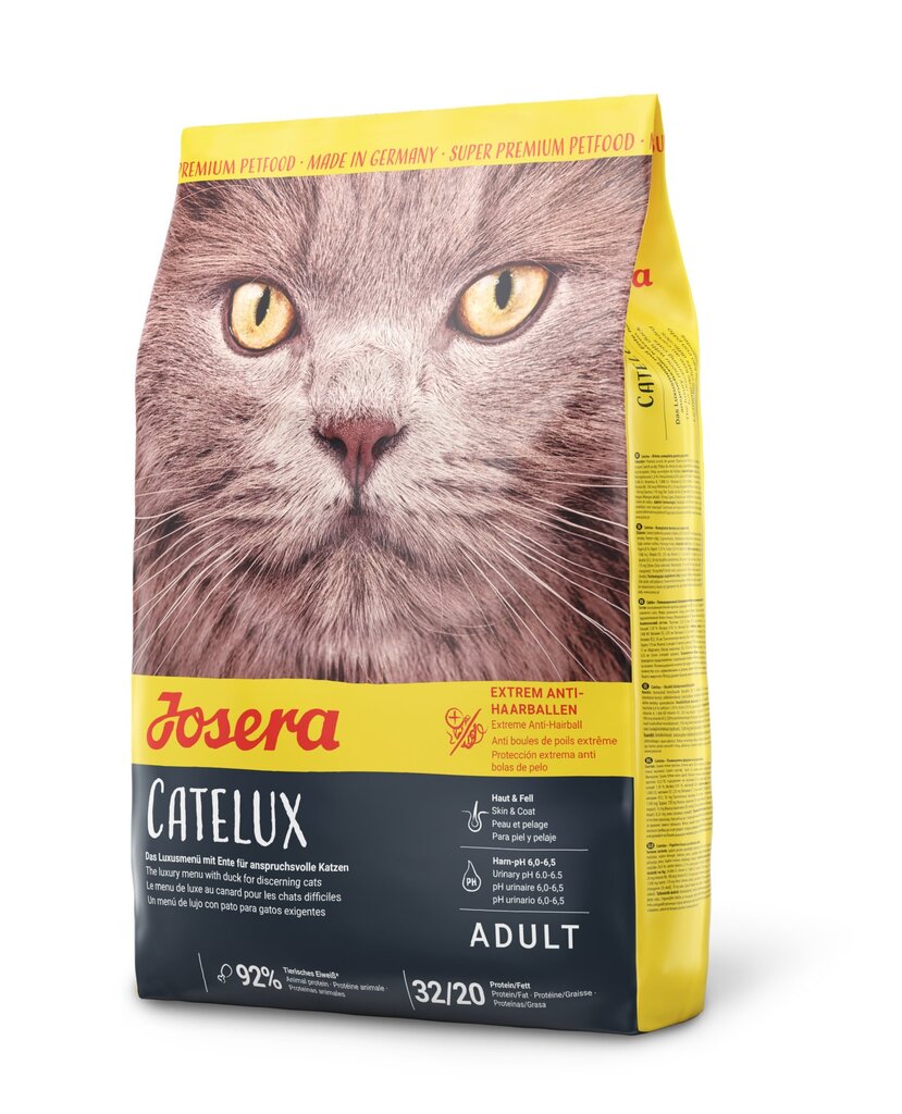 Kuiva ruoka nirso kissoille Josera Catelux, 10 kg hinta ja tiedot | Kissan kuivaruoka | hobbyhall.fi