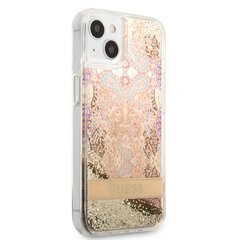 Guess Liquid Glitter Paisley Suojakuori iPhone 13 mini Goldille hinta ja tiedot | Puhelimen kuoret ja kotelot | hobbyhall.fi