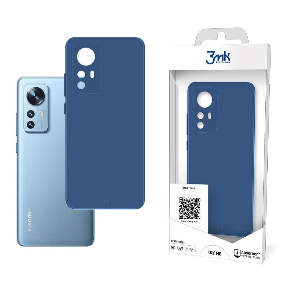 3MK Xiaomi 12 /12X - Suojakotelo, blueberry hinta ja tiedot | Puhelimen kuoret ja kotelot | hobbyhall.fi