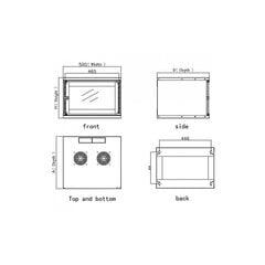 Kaappi Techly Eco 19" 6U/320mm, kokoontaitettava 6U/320mm, taittuva hinta ja tiedot | Techly Huonekalut ja sisustus | hobbyhall.fi