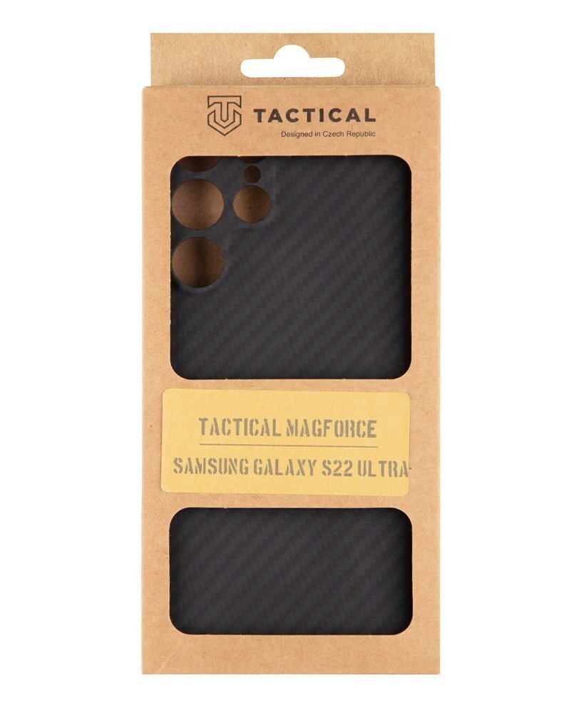 Tactical MagForce Aramid -kuori Samsung Galaxy S22 Ultra Black -puhelimelle. hinta ja tiedot | Puhelimen kuoret ja kotelot | hobbyhall.fi