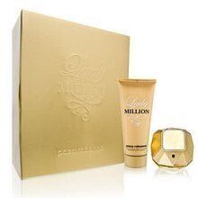 Setti Paco Rabanne Lady Million: EDP naisille 80 ml + vartalovoide 100 ml hinta ja tiedot | Naisten hajuvedet | hobbyhall.fi