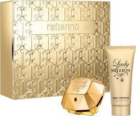 Setti Paco Rabanne Lady Million: EDP naisille 80 ml + vartalovoide 100 ml hinta ja tiedot | Naisten hajuvedet | hobbyhall.fi