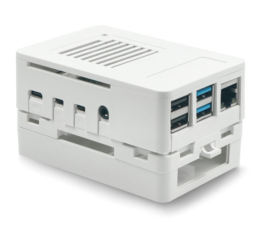 Raspberry Pi 4B kotelo - valkoinen - MaticBox 4 hinta ja tiedot | Mikrokontrollerit | hobbyhall.fi
