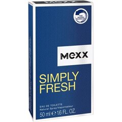 Mexx simply fresh EDT Hajuvesi naisille, 50ml. 50 ml hinta ja tiedot | Naisten hajuvedet | hobbyhall.fi