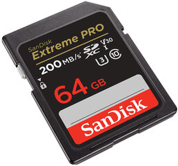 Sandisk-muistikortti SDXC 64GB Extreme Pro hinta ja tiedot | Sandisk Puhelimet, älylaitteet ja kamerat | hobbyhall.fi