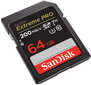 Sandisk-muistikortti SDXC 64GB Extreme Pro hinta ja tiedot | Puhelimen muistikortit | hobbyhall.fi