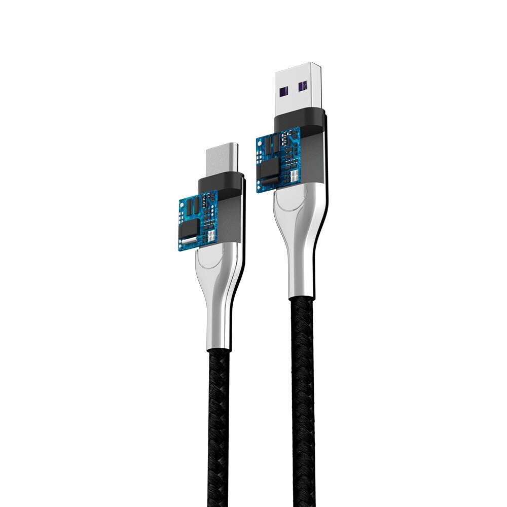 Forever Core Utra Fast kaapeli USB - USB-C 5A musta hinta ja tiedot | Puhelinkaapelit | hobbyhall.fi