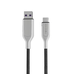 Forever Core Utra Fast kaapeli USB - USB-C 5A musta hinta ja tiedot | Puhelinkaapelit | hobbyhall.fi