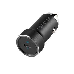 Forever CC-06 PD3.0 autolaturi 1x USB-C 20W musta hinta ja tiedot | Puhelimen laturit | hobbyhall.fi