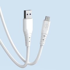 Dudao kaapeli USB - micro USB 6A kaapeli 1 m valkoinen (TGL3M) hinta ja tiedot | Puhelinkaapelit | hobbyhall.fi