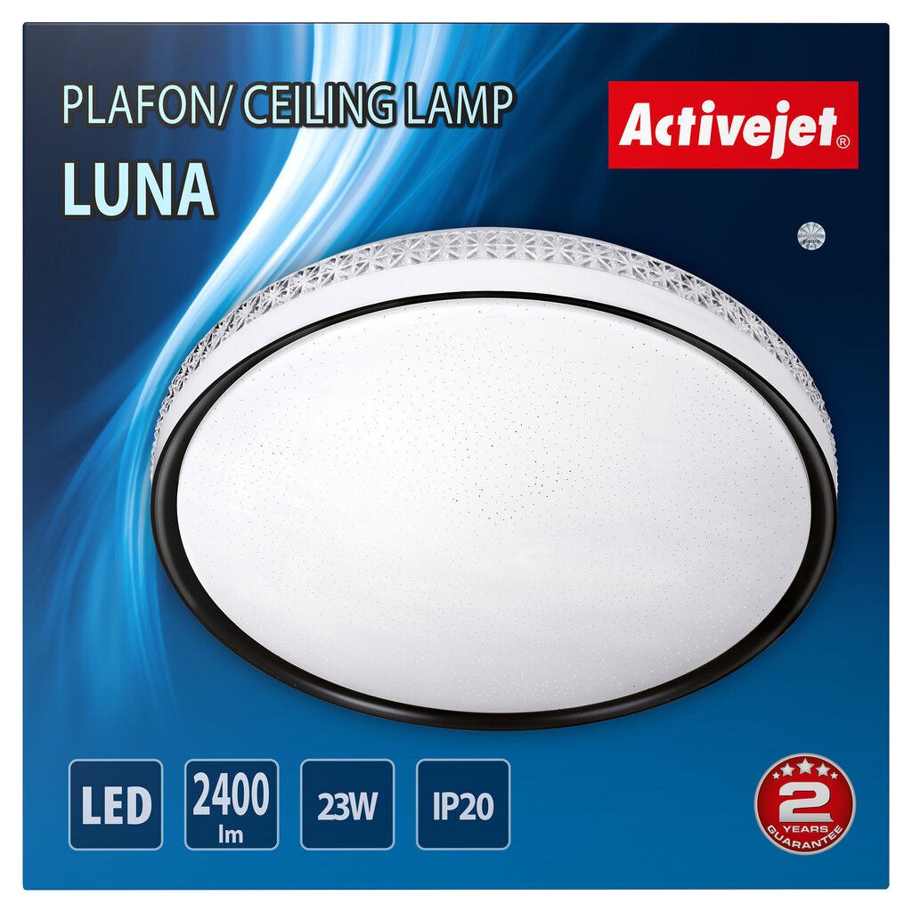 Moderni LED-katto perusrahasto Activejet LUNA 23W hinta ja tiedot | Upotettavat valaisimet ja LED-valaisimet | hobbyhall.fi