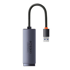 Adapteri Baseus Lite Series USB - RJ45-verkko, 1000Mbps (harmaa) hinta ja tiedot | Adapterit | hobbyhall.fi
