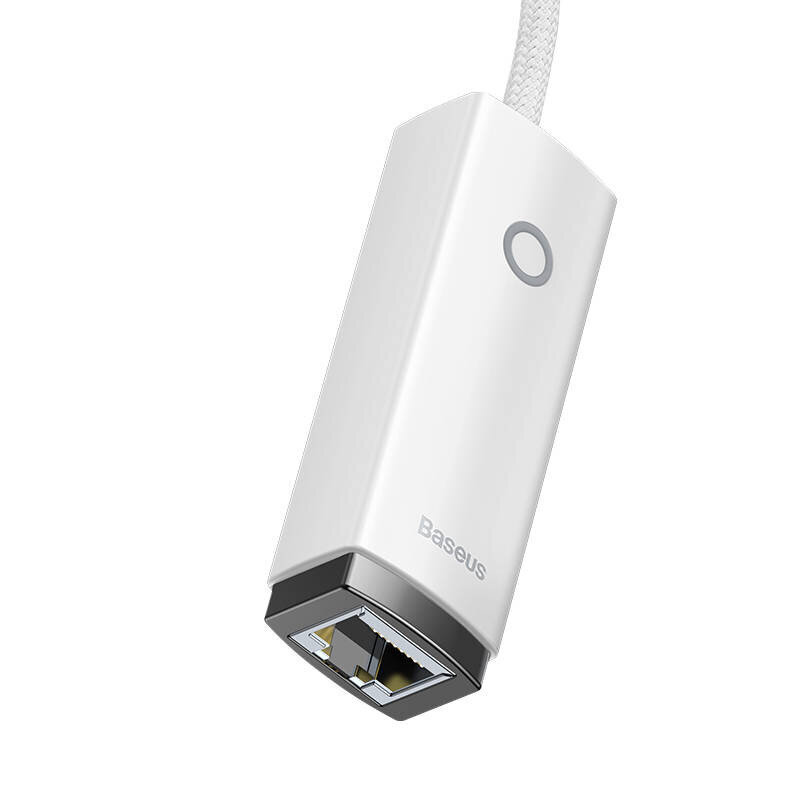 Adapteri Baseus Lite Series USB-C - RJ45-verkko (valkoinen) hinta ja tiedot | Adapterit | hobbyhall.fi