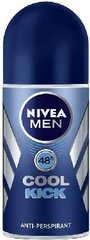 Roll-on deodorantti miehille Nivea Cool Kick 50 ml hinta ja tiedot | Deodorantit | hobbyhall.fi