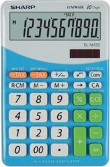 Sharp EL-M332 laskin, sininen. hinta ja tiedot | Toimistotarvikkeet | hobbyhall.fi
