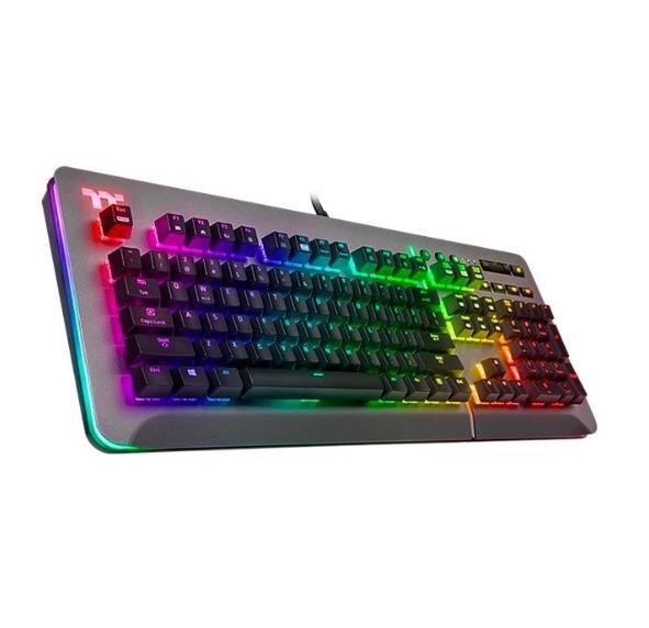 Näppäimistö Thermaltake Level 20 RGB Titanium Cherry MX hinta ja tiedot | Näppäimistöt | hobbyhall.fi