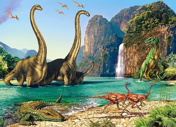 CASTORLAND palapeli Dinosaurusten maailma, 60 kpl, B-06922-1 hinta ja tiedot | Palapelit | hobbyhall.fi