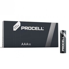 Paristo Duracell 1,5V AAA 10kpl Procell, PAKK hinta ja tiedot | Paristot | hobbyhall.fi