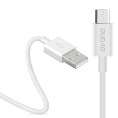 Dudao USB/Mikro-USB datakaapeli 3A 1m valkoinen (L1M valkoinen) hinta ja tiedot | Puhelinkaapelit | hobbyhall.fi
