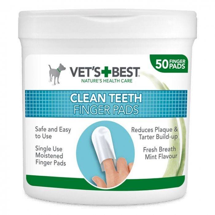 Vet‘s Best clean teeth, hampaiden puhdistus tamponit, 50 kpl hinta ja tiedot | Eläinten hoitotuotteet | hobbyhall.fi