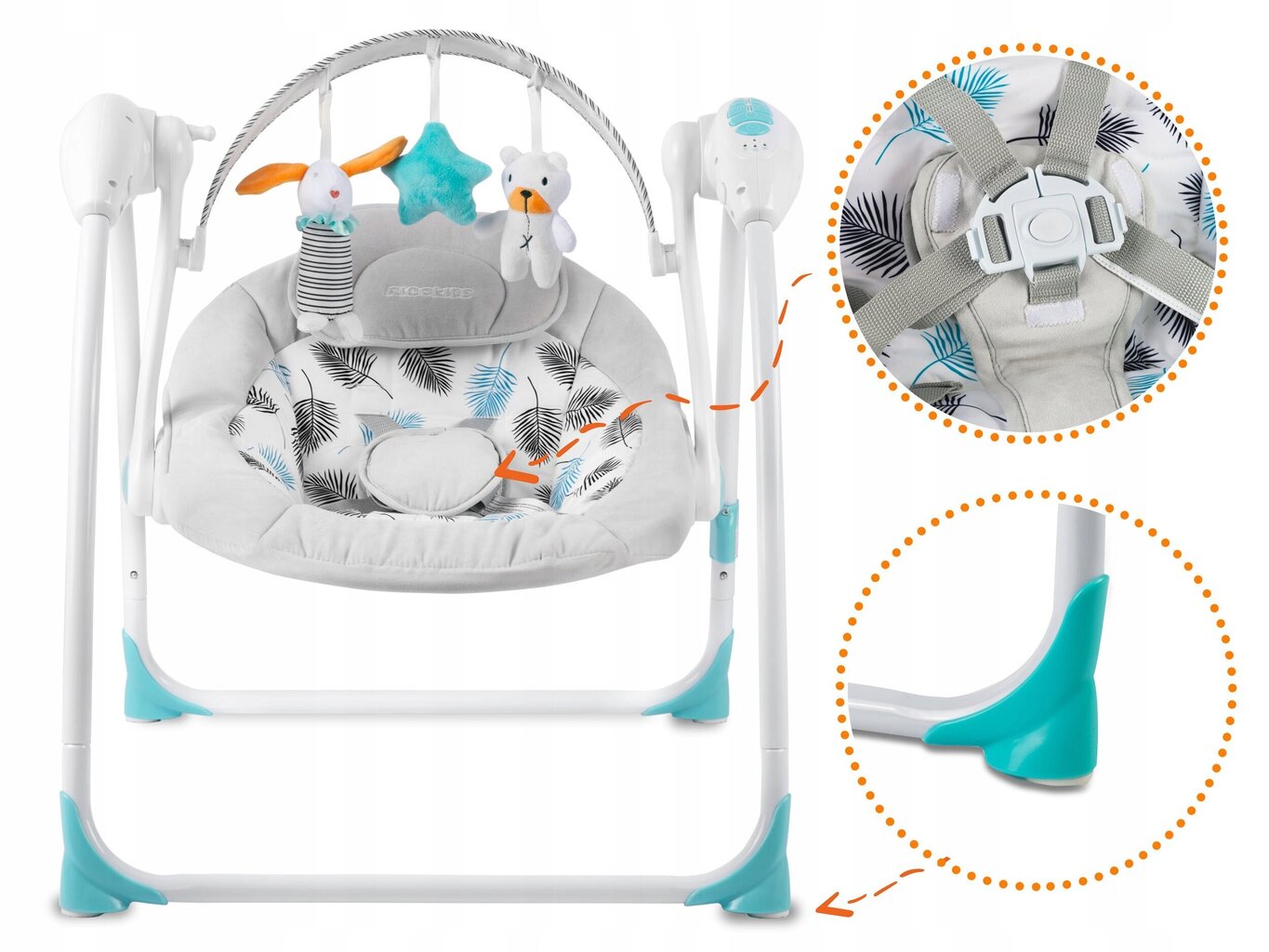 Lepotuoli Ricokids 7326. hinta ja tiedot | Sitterit | hobbyhall.fi