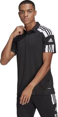 T-paita Adidas Squadra 21 Polo M GK9556, musta hinta ja tiedot | Jalkapallovaatteet ja -varusteet | hobbyhall.fi