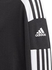 Lasten collegepaita Adidas Squadra 21, musta GK9542 140 cm GK9542 140 cm hinta ja tiedot | Jalkapallovaatteet ja -varusteet | hobbyhall.fi