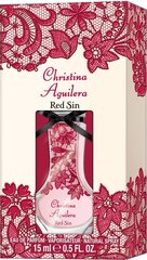 Christina Aguilera Red Sin EDP naiselle 15 ml hinta ja tiedot | Christina Aguilera Hajuvedet ja kosmetiikka | hobbyhall.fi
