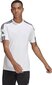 Miesten T-paita Adidas Squadra 21 GN5726, valkoinen hinta ja tiedot | Jalkapallovaatteet ja -varusteet | hobbyhall.fi