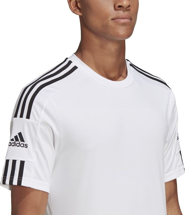 Miesten T-paita Adidas Squadra 21 GN5726, valkoinen hinta ja tiedot | Jalkapallovaatteet ja -varusteet | hobbyhall.fi
