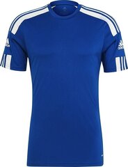 Miesten lyhythihainen T-paita Adidas Squadra 21 Jersey GK9154, sininen, sininen hinta ja tiedot | Jalkapallovaatteet ja -varusteet | hobbyhall.fi
