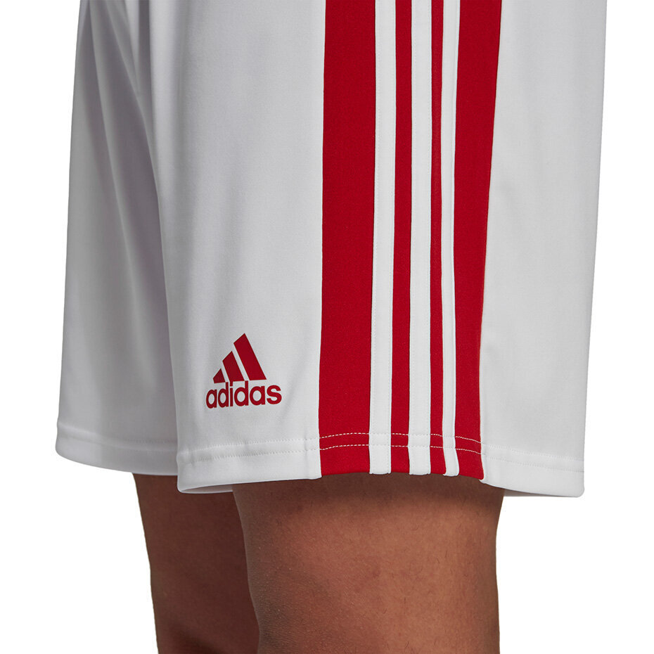 Miesten shortsit Adidas Squadra 21 GN5770, valkoinen/punainen hinta ja tiedot | Jalkapallovaatteet ja -varusteet | hobbyhall.fi