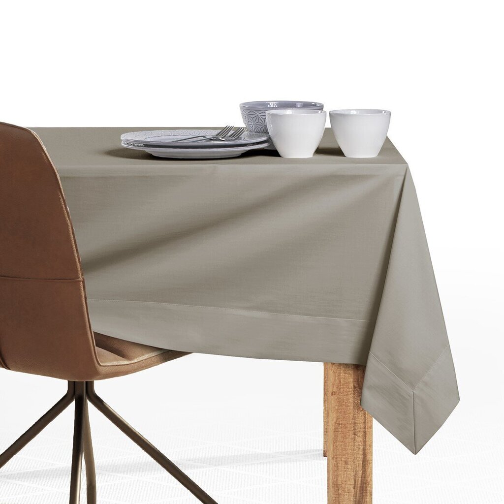 DecoKing pöytäliina Pure, cappuccino, 110x240 cm hinta ja tiedot | Pöytäliinat, tabletit ja lautasliinat | hobbyhall.fi