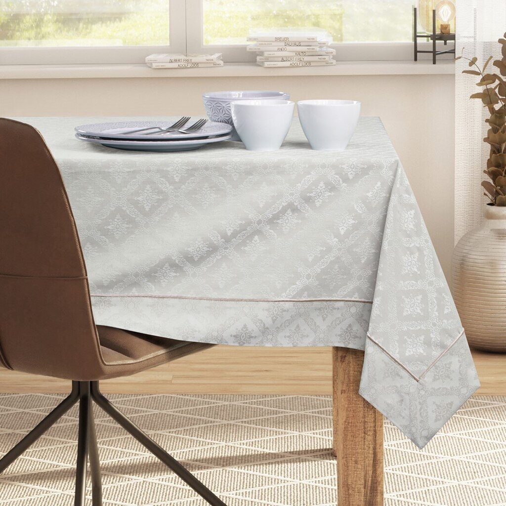 DecoKing pöytäliina Maya, beige, 160x450 cm hinta ja tiedot | Pöytäliinat, tabletit ja lautasliinat | hobbyhall.fi