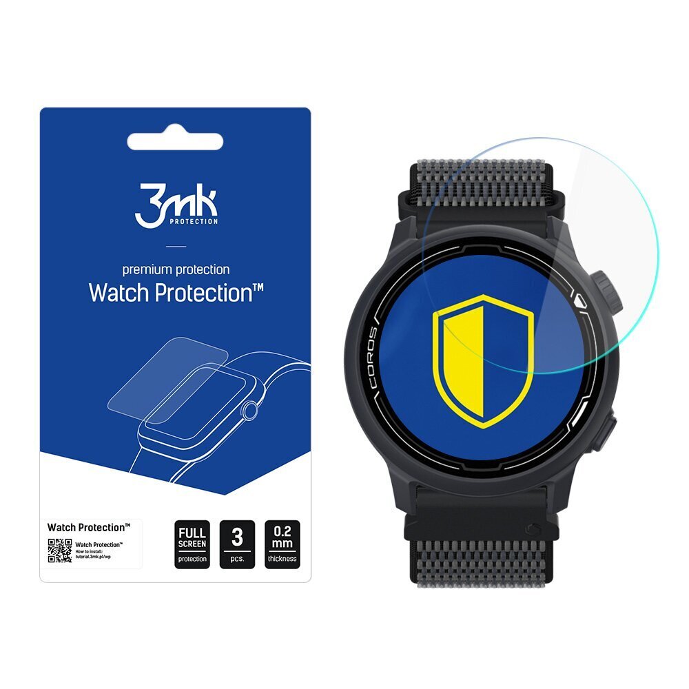 Coros Pace 2 - 3mk Watch Protection™ v. FlexibleGlass Lite näytönsuoja hinta ja tiedot | Älykellojen ja aktiivisuusrannekkeiden lisätarvikkeet | hobbyhall.fi