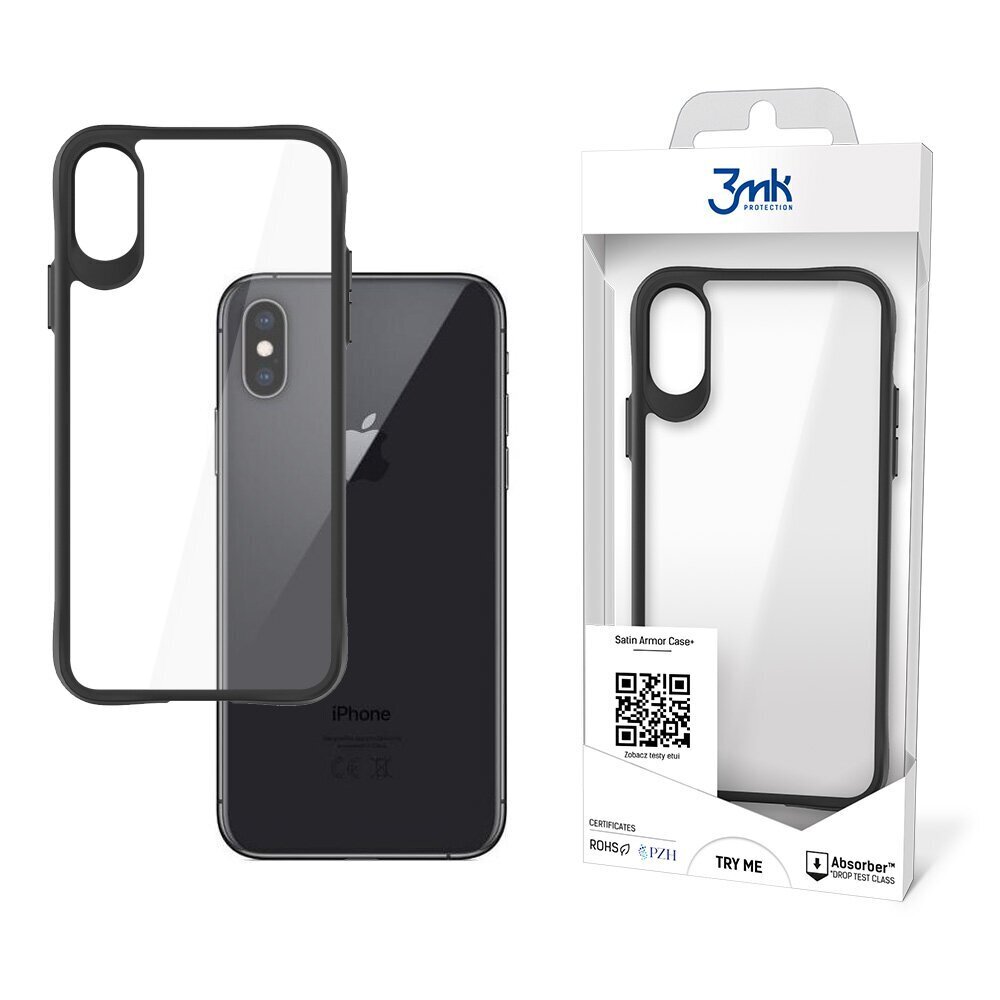 Apple iPhone X / XS - 3mk Satiinipanssarikotelo + hinta ja tiedot | Puhelimen kuoret ja kotelot | hobbyhall.fi