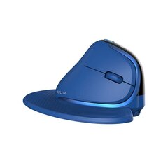 Ergonomic Mouse Delux M618XSD BT+2.4G RGB (sininen) hinta ja tiedot | Hiiret | hobbyhall.fi