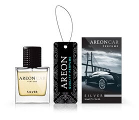 Areon Car Perfume auton ilmanraikastin 50ml - Silver hinta ja tiedot | Ilmanraikastimet autoon | hobbyhall.fi
