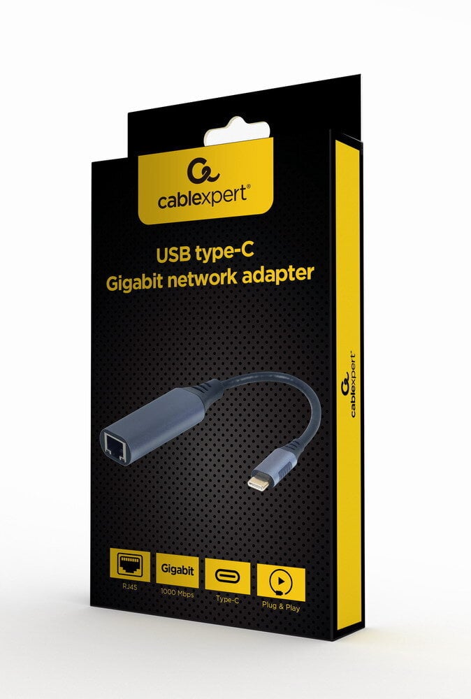 Gembird A-USB3C-LAN-01 hinta ja tiedot | Adapterit | hobbyhall.fi