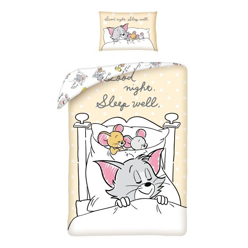 Vuodevaatesetti Tom and Jerry 100 x 135, 2 osaa hinta ja tiedot | Vuodevaatteet lapsille | hobbyhall.fi