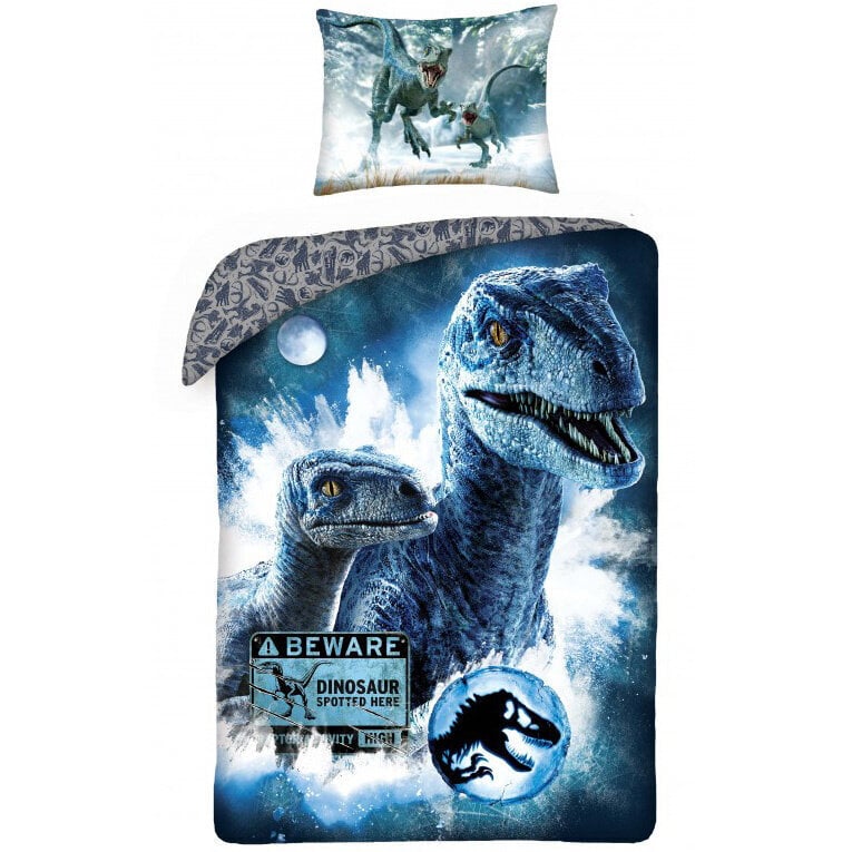 Lasten pussilakanasetti Jurassic World, 140x200, 2 kpl hinta ja tiedot | Vuodevaatteet lapsille | hobbyhall.fi