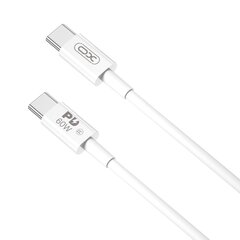 XO-kaapeli NB-Q190B USB-C - USB-C 2,0m 60W valkoinen hinta ja tiedot | Puhelinkaapelit | hobbyhall.fi